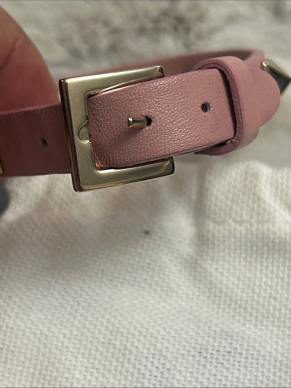 Valentino Garavani pink leather Rockstud bracelet Excellent - Picture 6 of 11